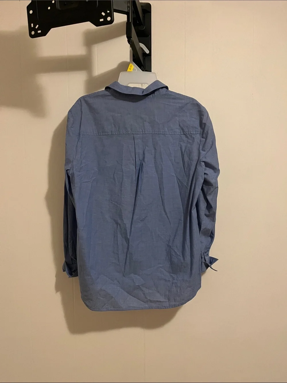 Faded Glory Blue Long-Sleeve Button-Down Shirt